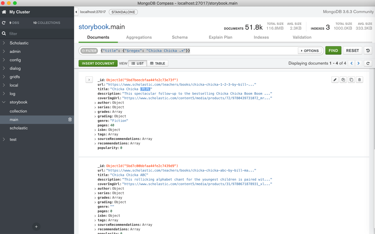 mongodb_compass_regex_search_title