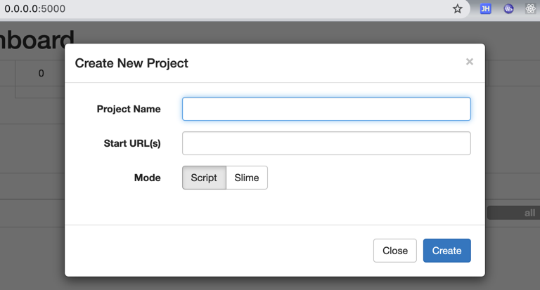 pyspider_create_new_project